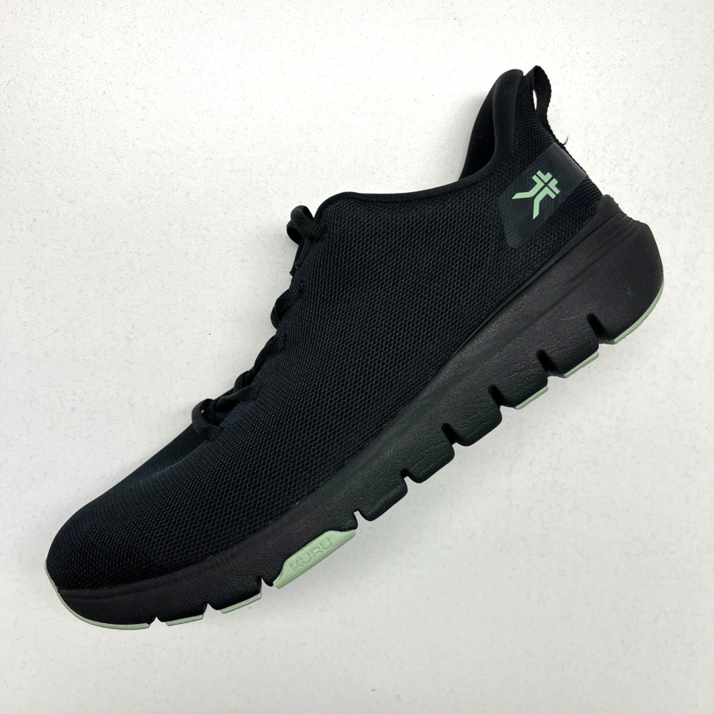 KURU FLEX Via Women Sneaker Size 12 Medium Jet Black Desert Green